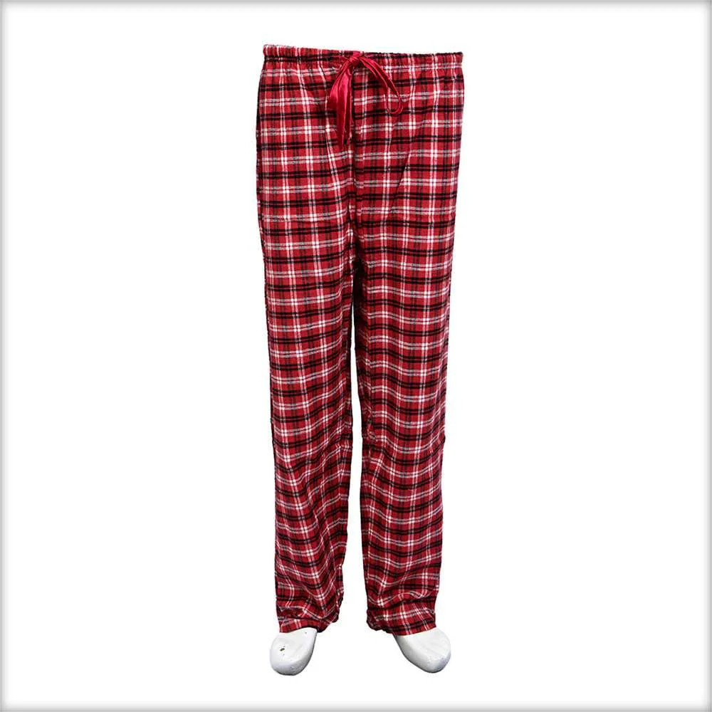 Red & Black Checkered Pajama For Women