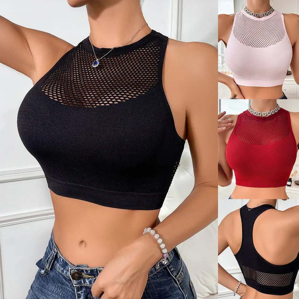 New Vest Bra Full Cup Waist-Revealing Push-up Breathable Bra