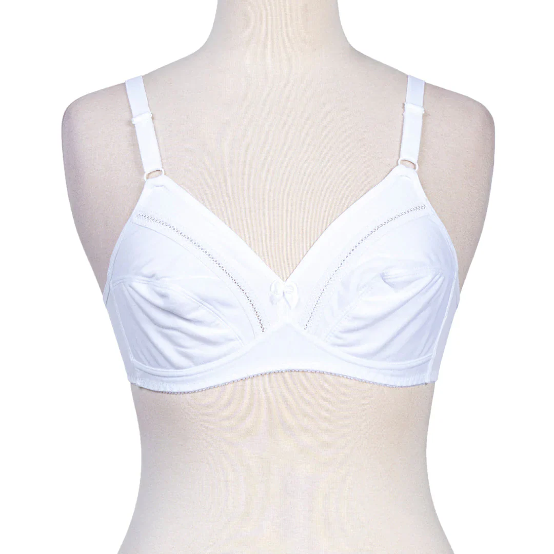 Raqs-E-Naz Lingerie Cotton Stretch White Bra