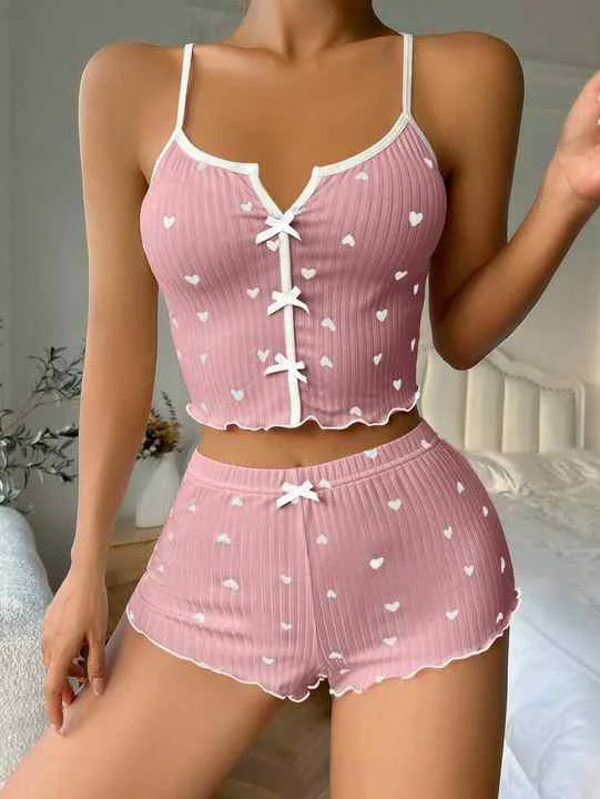 Cami Sets - Crimson Cozy