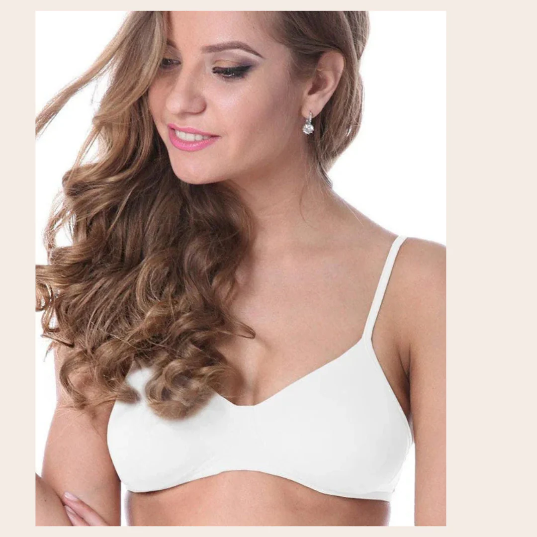 RAKS Pack of 2 Bridal Bra | Non-Padded, Non-Wired | Black & White