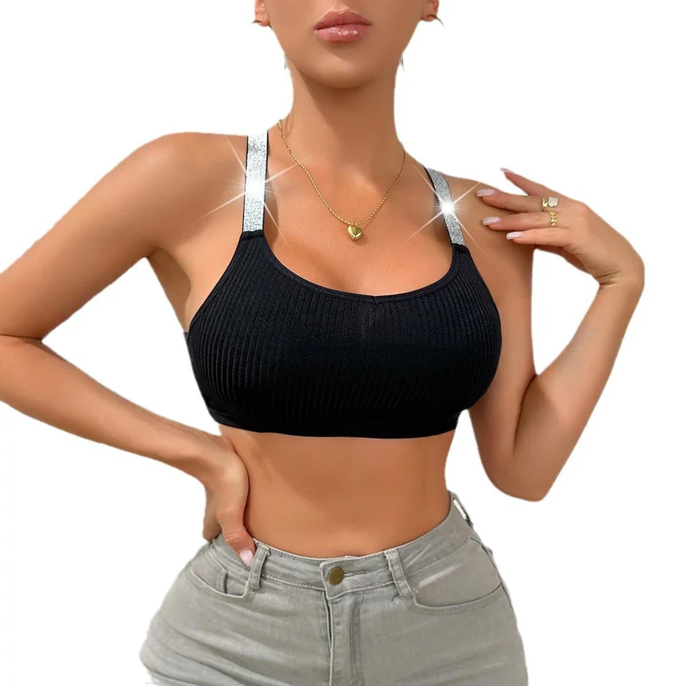 Short style navel-baring bra