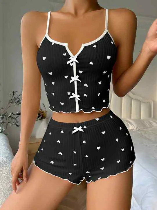 Cami Sets - Crimson Cozy
