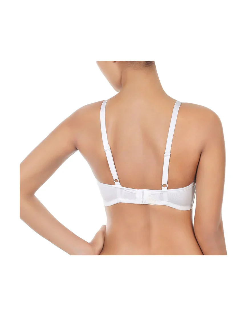 Double Layered Wire-Free Nursing Bra – White