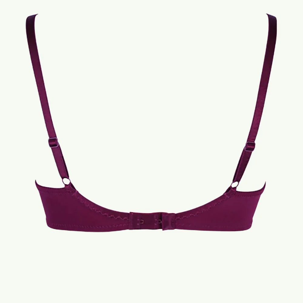 Wired & Light Padded T-Shirt Bra in Burgundy | Bridal Bra Collection