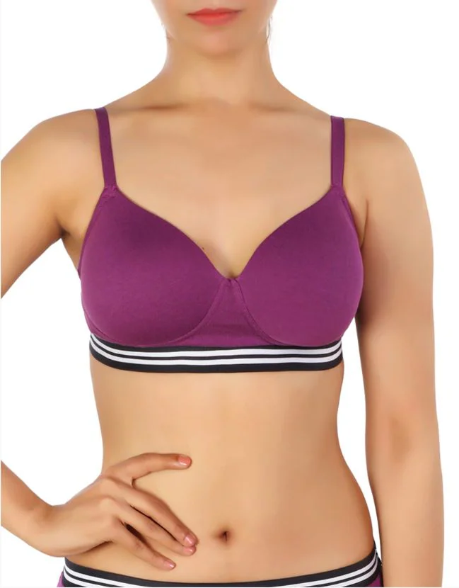 Lightly Padded Wirefree Bra with Full Coverage
