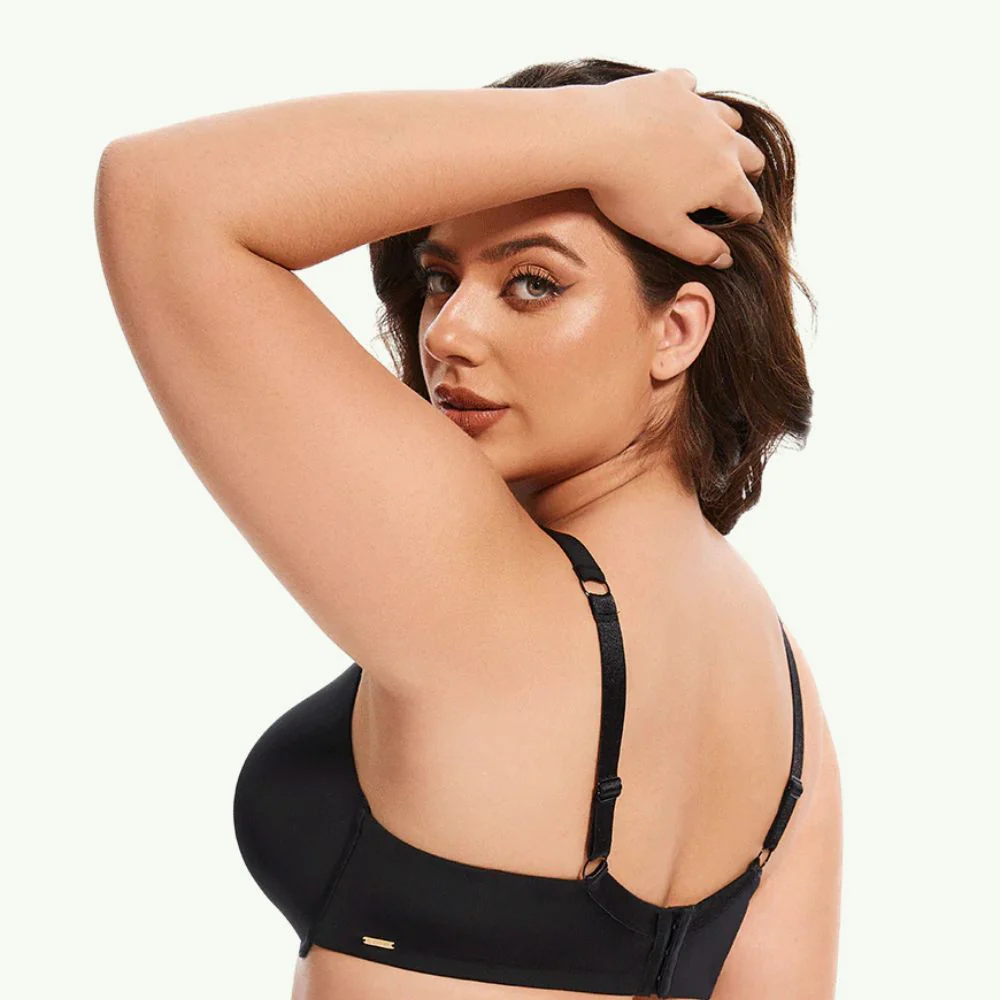 Lightly Padded T-Shirt Bra – BLACK